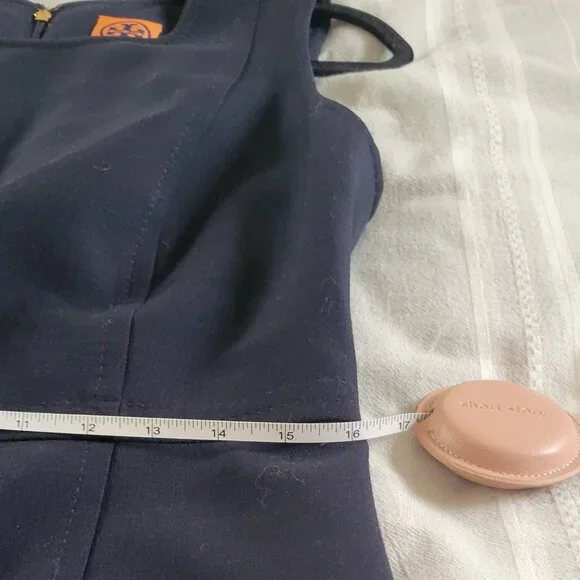 Tory Burch | Sheath dress | Navy Blue | Size 10 - Picture 3 of 7